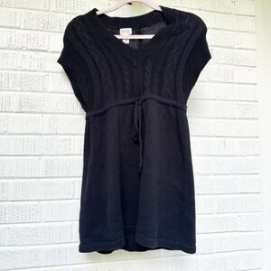 Y2K Mossimo Supply Co Black Knit Sweater Tunic/ Mini Dress